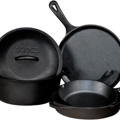 Lodge 5-Piece Cast Iron Cookware Set