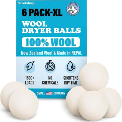 Smart Sheep Wool Dryer Balls 6-Pack