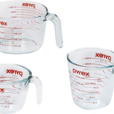 Pyrex Glass Measuring Cup Set (3-Piece)