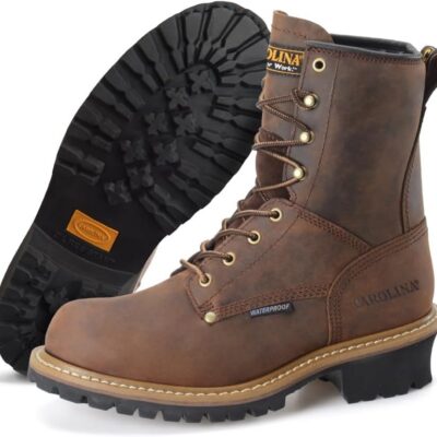 Carolina 8-Inch Steel Toe Logger Work Boot