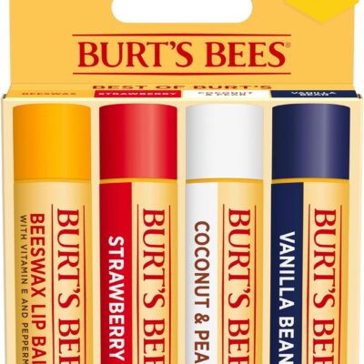 Burt's Bees 100% Natural Lip Balm Variety 4-Pack